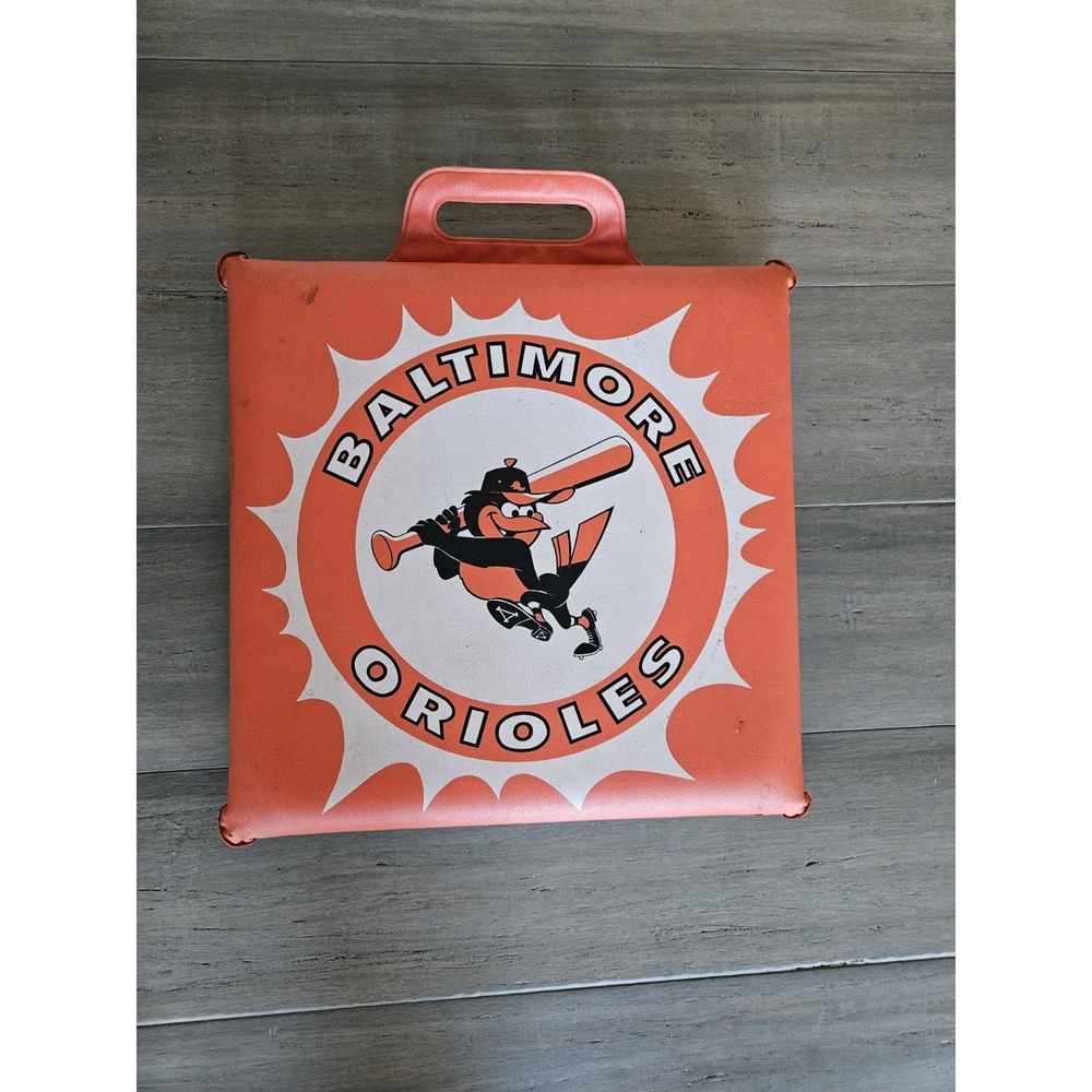 Vintage Baltimore Orioles Stadium Seat Cushion RPS Auto Parts Raytex 12x12